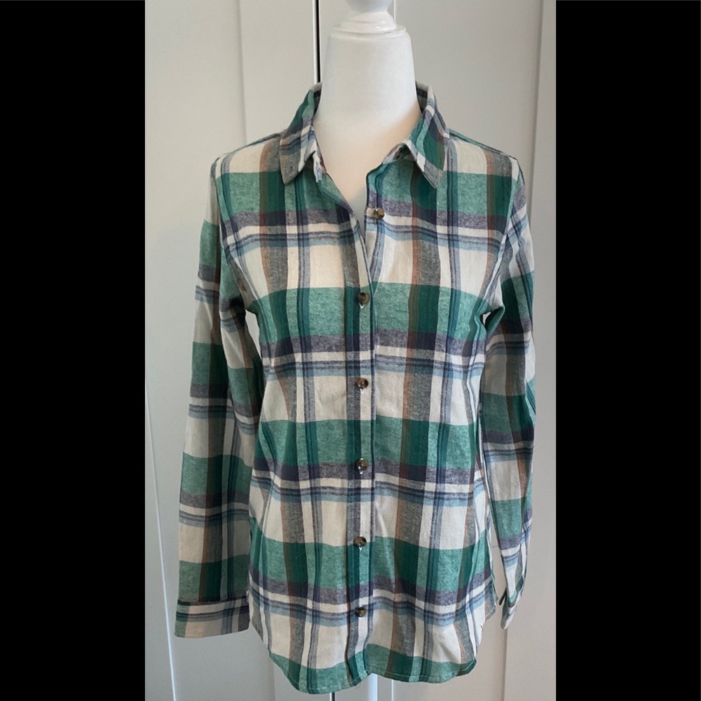 Thread & Supply Plaid Flannel Button Down Shirt